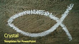  Presentation with chalk - Amazing PPT layouts having closeup of a sign backdrop and a tawny brown colored foreground