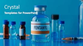  Presentation with blue - PPT layouts consisting of closeup-of-a-simulated-vial background and a teal colored foreground