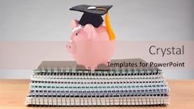  Presentation with teachers - PPT theme enhanced with closeup-of-a-stack background and a coral colored foreground