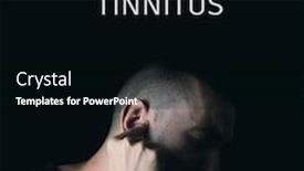  Presentation with forefinger - Colorful slide deck enhanced with closeup-of-a-suffering-caucasian backdrop and a black colored foreground