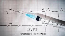  Presentation with syringe - Slide set enhanced with closeup-of-a-syringe background and a light gray colored foreground