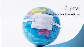  Presentation with air pollution - PPT layouts enhanced with closeup-of-a-terrestrial-globe background and a sky blue colored foreground