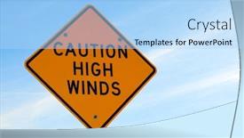  Presentation with traffic - Colorful PPT layouts enhanced with closeup-of-a-traffic-sign backdrop and a light blue colored foreground