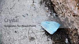  Presentation with asphalt road - Colorful PPT theme enhanced with closeup-of-a-used-blue backdrop and a light gray colored foreground