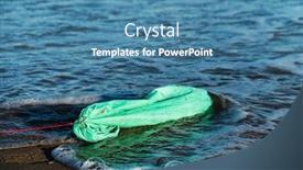  Presentation with plastic bag - Audience pleasing presentation consisting of closeup-of-a-used-green backdrop and a teal colored foreground