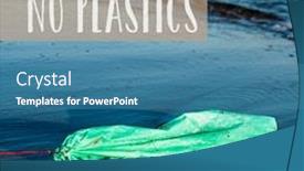  Presentation with plastic bag - Audience pleasing presentation theme consisting of closeup-of-a-used-green backdrop and a teal colored foreground