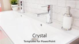  Presentation with wash - Cool new presentation design with closeup of a wash basin backdrop and a white colored foreground