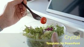  Presentation with plastic container - Amazing PPT theme having closeup-of-a-young-caucasian backdrop and a tawny brown colored foreground