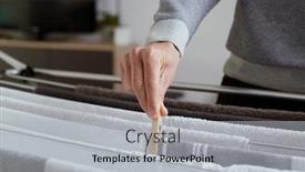  Presentation with living room family - Cool new PPT layouts with closeup-of-a-young-caucasian backdrop and a light gray colored foreground