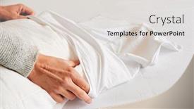  Presentation with case - PPT layouts featuring closeup-of-a-young-caucasian background and a light gray colored foreground