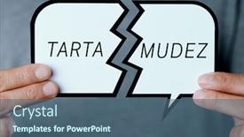  Presentation with spanish - PPT layouts having closeup-of-a-young-caucasian background and a ocean colored foreground