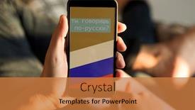  Presentation with russia flag - Amazing slides having closeup-of-a-young-caucasian backdrop and a coral colored foreground