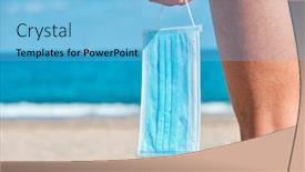  Presentation with surgical - Cool new presentation theme with closeup-of-a-young-caucasian backdrop and a light blue colored foreground