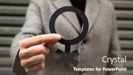  Presentation with non binary - PPT theme with closeup-of-a-young-caucasian background and a dark gray colored foreground