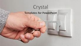  Presentation with preventing surgical site infections - Presentation design featuring closeup-of-a-young-caucasian background and a light gray colored foreground