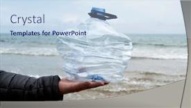  Presentation with sand ocean - PPT layouts having closeup-of-a-young-caucasian background and a sky blue colored foreground