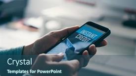  Presentation with smartphone - Amazing presentation theme having closeup-of-a-young-caucasian backdrop and a  colored foreground