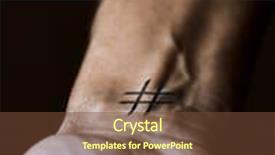  Presentation with black man - Cool new PPT theme with closeup-of-a-young-caucasian backdrop and a tawny brown colored foreground