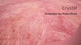  Presentation with paper - Theme featuring closeup-of-amate-bark-paper background and a coral colored foreground