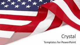 Presentation with america flag - Theme enhanced with 3d render red beveled alphabet z retro 3d font design background and a lemonade colored foreground