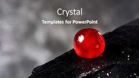  Presentation with dark space - Cool new slide deck with closeup-of-an-appetizing-maraschino backdrop and a dark gray colored foreground