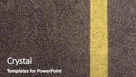  Presentation with road pavement - Slide deck consisting of closeup of an asphalt road background and a dark gray colored foreground