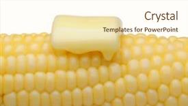  Presentation with corn cob - Amazing slide set having cob with a pat backdrop and a cream colored foreground
