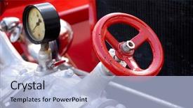  Presentation with fire red - Colorful PPT theme enhanced with closeup of antique red fire backdrop and a light blue colored foreground