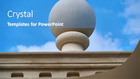  Presentation with element - PPT layouts featuring closeup-of-architectural-element-sphere background and a teal colored foreground