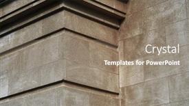  Presentation with architectural - Slide deck consisting of closeup-of-architectural-element background and a coral colored foreground