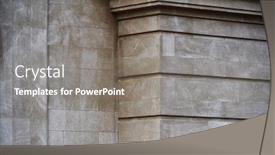  Presentation with element - Audience pleasing slide deck consisting of closeup-of-architectural-element backdrop and a gray colored foreground