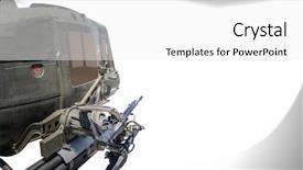  Presentation with helicopter - Slides with closeup of army helicopter background and a white colored foreground