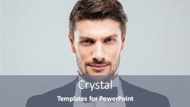  Presentation with confident - Theme having closeup-of-attractive-confident-young background and a gray colored foreground