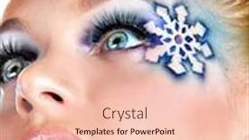  Presentation with beauty makeup - Cool new slide set with closeup of beauty makeup backdrop and a lemonade colored foreground