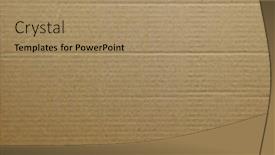  Presentation with cardboard - Audience pleasing theme consisting of closeup-of-brown-cardboard-texture backdrop and a coral colored foreground