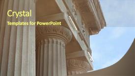  Presentation with construction law - Slides featuring construction law - closeup of building with columns background and a violet colored foreground