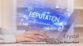  Presentation with reputation - Amazing slides having closeup-of-businessman-hands-working backdrop and a soft green colored foreground