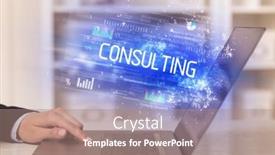  Presentation with consulting - Amazing presentation having closeup-of-businessman-hands-working backdrop and a coral colored foreground