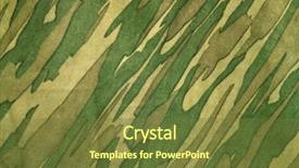  Presentation with military pattern - Slide deck featuring closeup of camouflage pattern background background and a tawny brown colored foreground