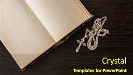  Presentation with black christian - Slides having closeup-of-christian-cross background and a wine colored foreground