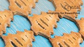  Presentation with cookies christmas - Cool new PPT layouts with closeup-of-christmas-cookies backdrop and a yellow colored foreground