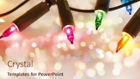  Presentation with glowing lights - Slide deck enhanced with closeup-of-christmas-lights-glowing background and a lemonade colored foreground