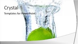  Presentation with easter basket - Cool new PPT theme with closeup of colorful easter eggs in basket isolated backdrop and a white colored foreground