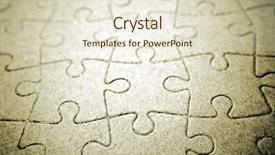  Presentation with complete puzzle - Audience pleasing presentation theme consisting of closeup of complete jigsaw puzzle backdrop and a lemonade colored foreground