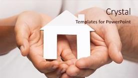  Presentation with real estate development - Cool new slide deck with closeup of couple hands hold backdrop and a lemonade colored foreground