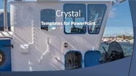  Presentation with nail cutter - Presentation theme with closeup-of-cutter-berthing background and a teal colored foreground