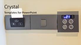  Presentation with electronic card - Cool new slide set with closeup of electronic card in room backdrop and a lemonade colored foreground