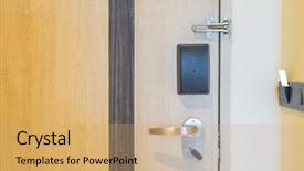  Presentation with electronic security - Theme having closeup of electronic card background and a  colored foreground