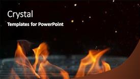  Presentation with grill - Colorful presentation design enhanced with closeup-of-empty-grill backdrop and a black colored foreground