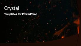  Presentation with fire - Theme having closeup-of-fire-isolated background and a black colored foreground